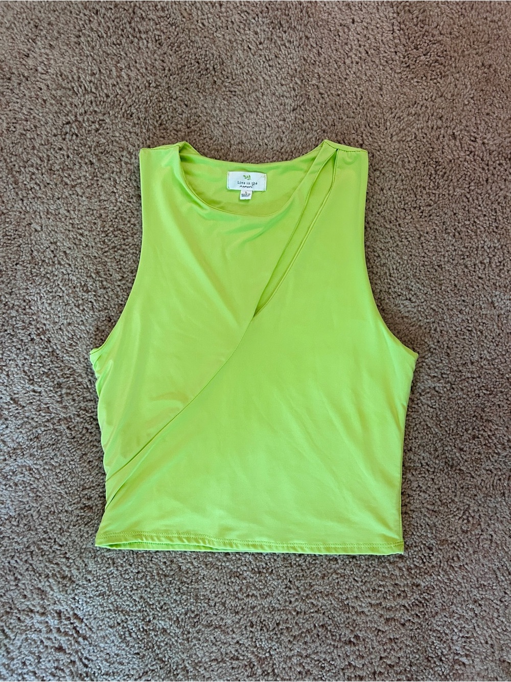 Lime Green Crop Top